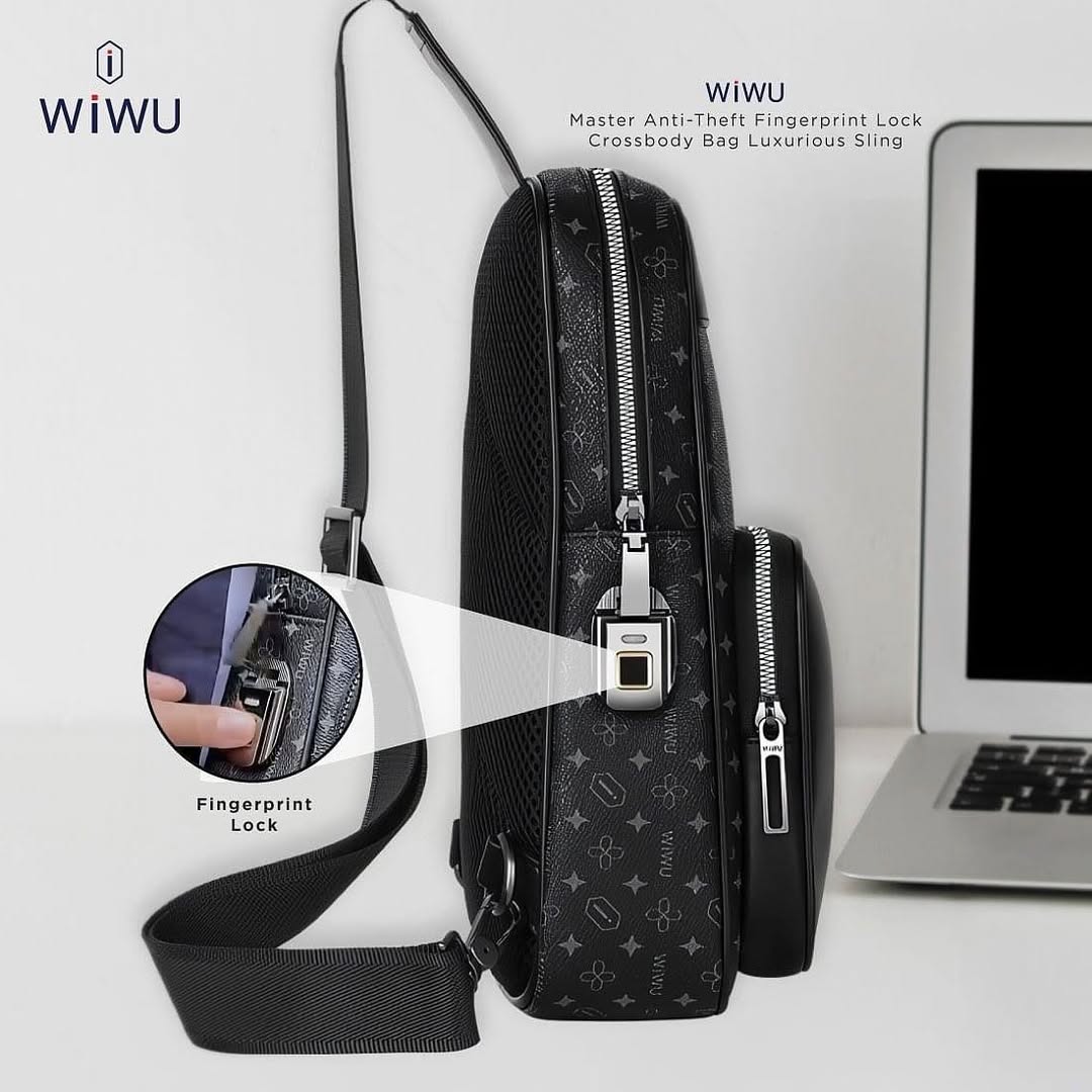 Master fingerprint crossbody bag