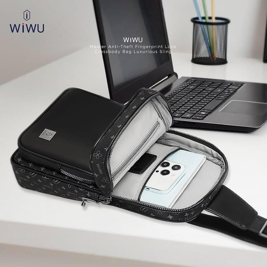 Master fingerprint crossbody bag