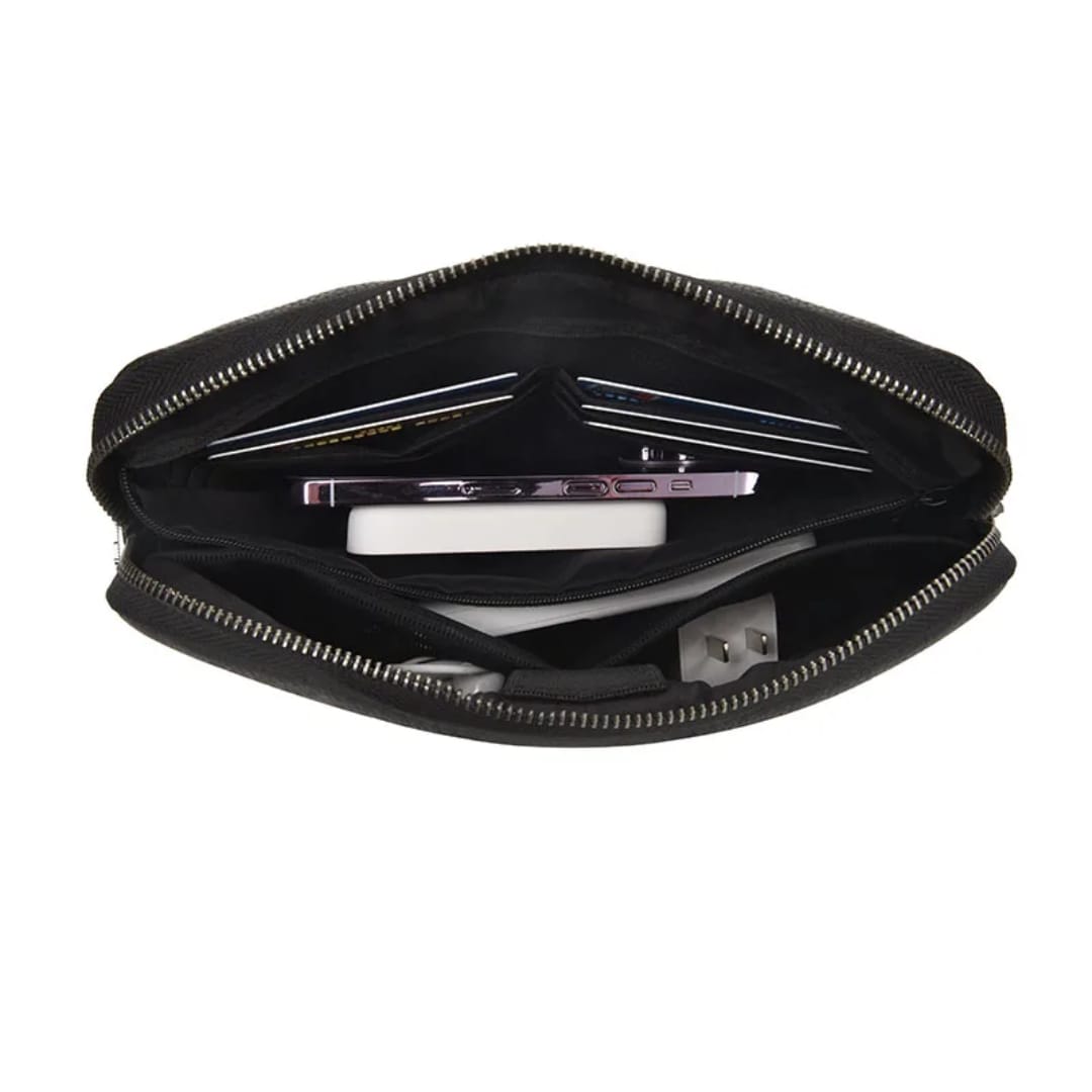 Alpha fingerprint hand pouch