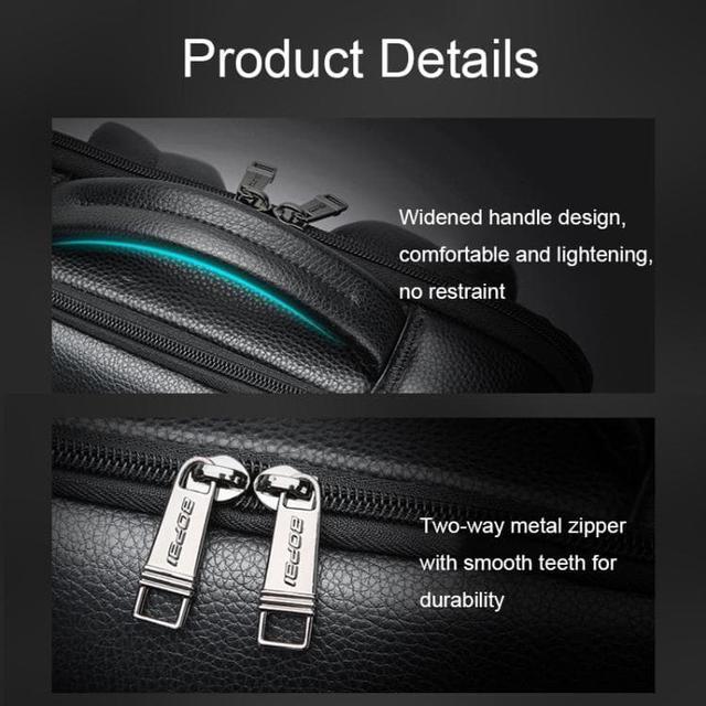 Bopai luxury cowhide backpack 61.11