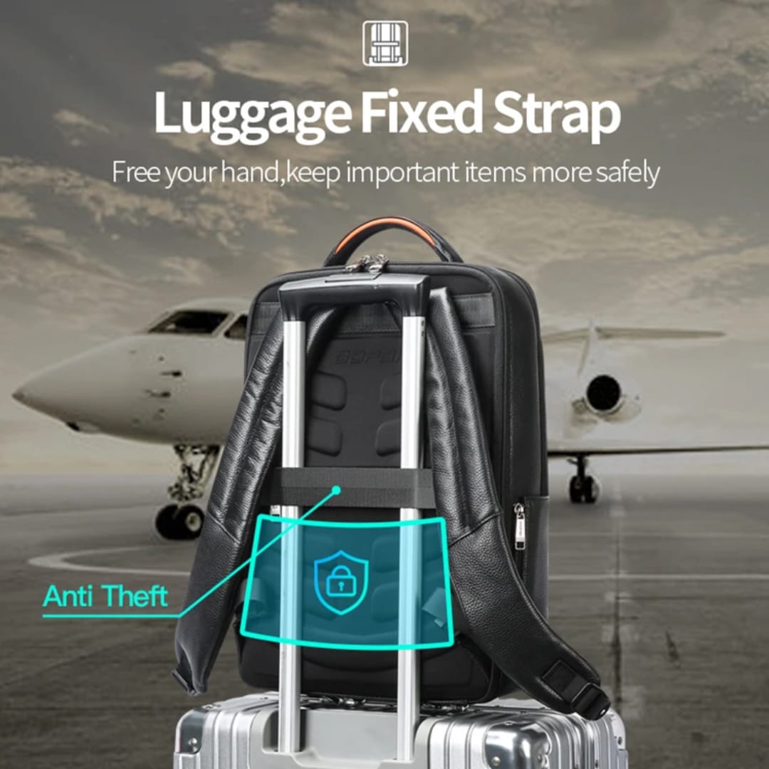 Bopai luxury cowhide backpack 61.01